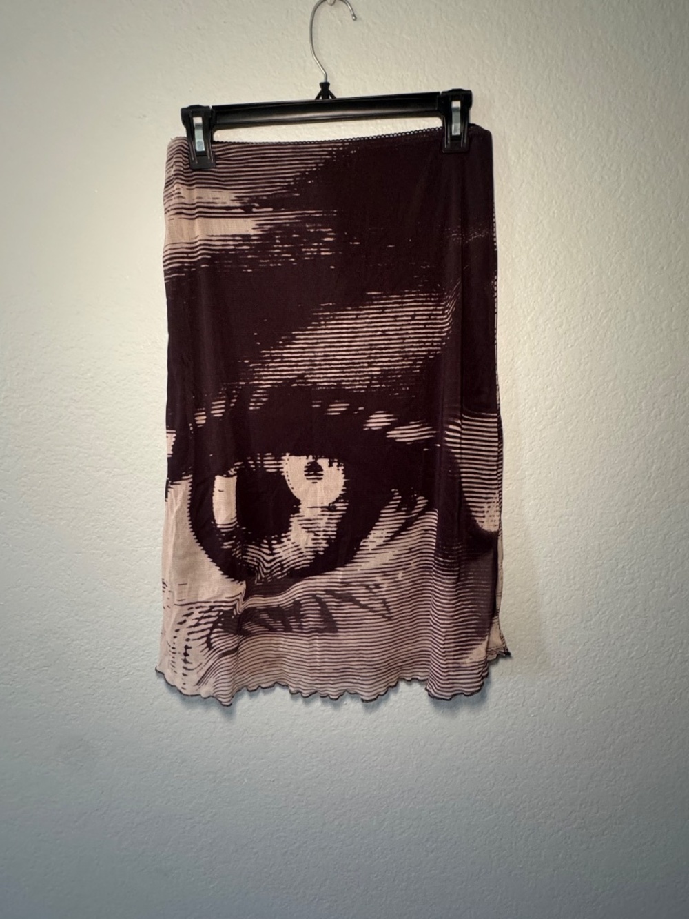 Urban Outfitters Gabriella Layered MIDI Skirt in brown and cream - Picture 4 of 7